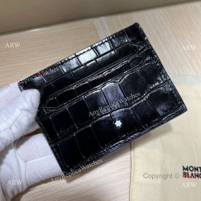 Knock off Montblanc Meisterstuck Crocodile Credit Card Holder 7 Slots